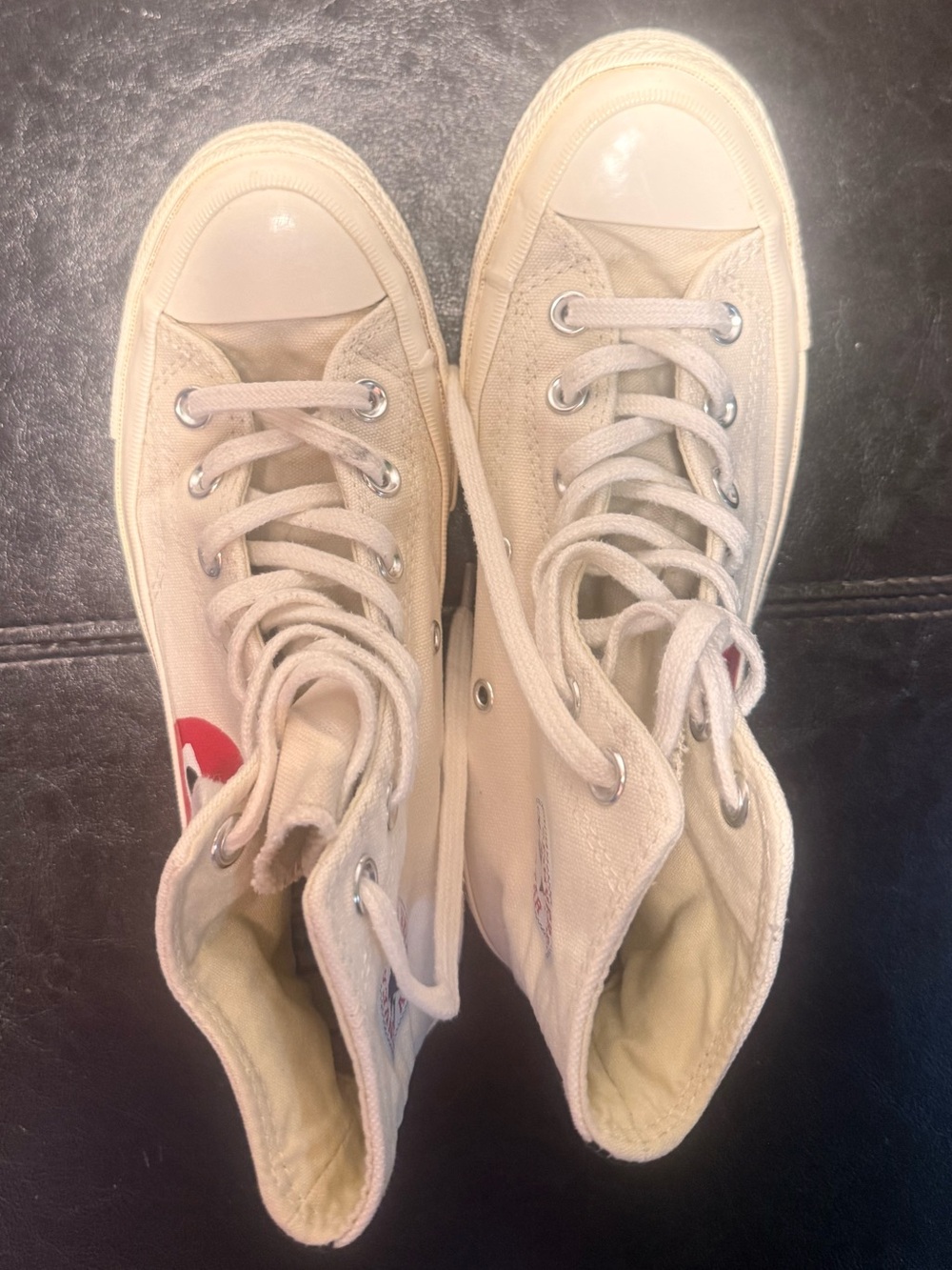 Converse x CDG Chuck Taylor Hi Comme des Garcons PLAY - Men's Sz 4 Women’s Sz 6 - Picture 3 of 10